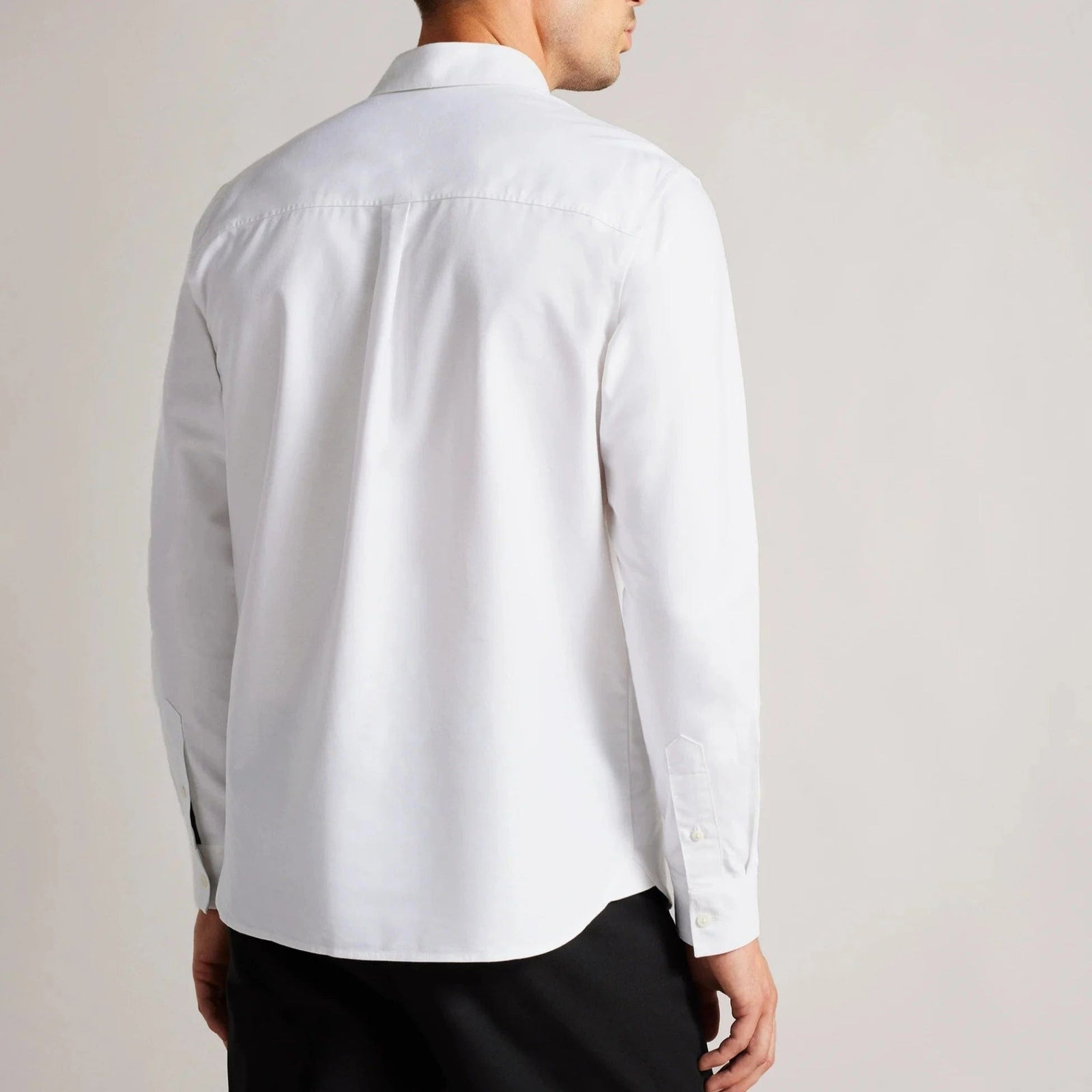 Ted Baker Solurr Long Sleeve Oxford Shirt White
