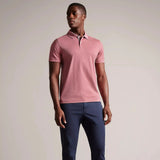 Ted Baker Zeiter Plain Polo Shirt Pink