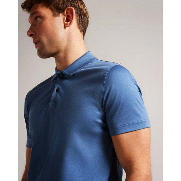Ted Baker Zeiter Short Sleeve Slim Fit Polo Shirt in Dark Blue