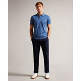 Ted Baker Zeiter Short Sleeve Slim Fit Polo Shirt in Dark Blue