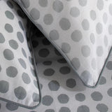 The Lyndon Company Dots Printed Cotton Duvet Bedlinen Grey