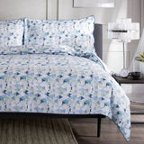 The Lyndon Company Geo Printed Cotton Duvet Bedlinen Blue