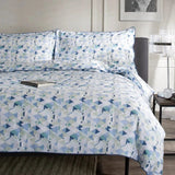 The Lyndon Company Geo Printed Cotton Duvet Bedlinen Blue