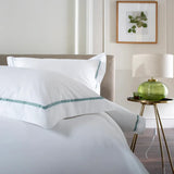The Lyndon Company Hampstead Duvet Set Double Green Trim