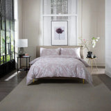 The Lyndon Company Petite Fleure Printed 100% Cotton Duvet Cover Set Pink Double