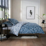 The Lyndon Company Tulle Extrasoft 100% Cotton Breathable Duvet Cover Set Navy Double