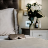 The Silk Collection - The Pure Silk Sleep Set (Pillowcase & Eye mask) In Champagne