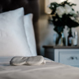The Silk Collection - The Pure Silk Sleep Set (Pillowcase & Eye mask) In Pearl White