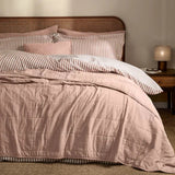 Yard Hebden Quilted Washed Cotton Bedspread In Cotta