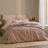 Yard Hebden Relaxed Waffle Duvet Cover Set Double In Cotta