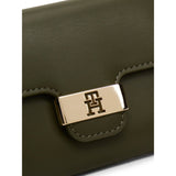 Tommy Hilfiger Heritage Flap Closure Trifold Wallet In Huntsman Green