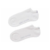 Tommy Hilfiger 2 Pack Women's Trainer Socks In White