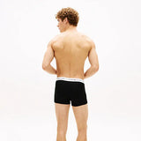 Tommy Hilfiger 3-Pack Logo Waistband Trunks In Navy Blue/White/Red