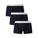 Tommy Hilfiger 3 Pack Signature Cotton Trunks In Desert Sky