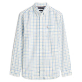 Tommy Hilfiger Brushed Linen Medium Check In Sweet Blue