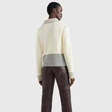 Tommy Hilfiger Colour-Blocked Half-Zip Relaxed Fit Jumper