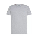 Tommy Hilfiger Core Stretch Slim Fit Crew Neck T-Shirt in Light Grey Heather