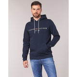 Tommy Hilfiger Core Tommy Logo Hoodie In Sky Captain
