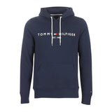 Tommy Hilfiger Core Tommy Logo Hoodie In Sky Captain