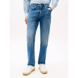 Tommy Hilfiger Denton Faded Straight Leg Jeans In Light Blue