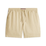 Tommy Hilfiger Dover Linen Blend 8" Inseam Chino Shorts in Batique Khaki
