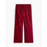 Tommy Hilfiger Essential Flannel Pyjama Bottoms In Tonal Check Red