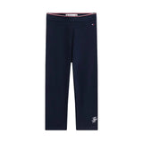 Tommy Hilfiger Essential Global Stripe Waistband Leggings In Dark Blue