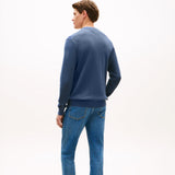 Tommy Hilfiger Essential Structure Crew Neck In Aegean Sea