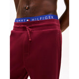 Tommy Hilfiger Essentials Waffle Pant In Deep Rouge