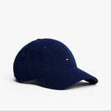 Tommy Hilfiger Flag Corduroy Baseball Cap In Preppy Navy