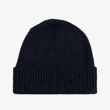 Tommy Hilfiger Flag Embroidery Beanie With Cashmere In Space Blue