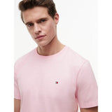 Tommy Hilfiger Flag Embroidery Crew Neck Regular T-Shirt Pink Lily