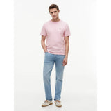 Tommy Hilfiger Flag Embroidery Crew Neck Regular T-Shirt Pink Lily