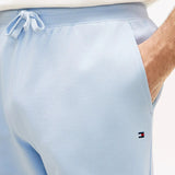 Tommy Hilfiger Flag Embroidery Terry Sweat Shorts Sky Blue