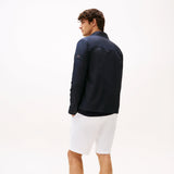 Tommy Hilfiger Flag Embroidery Twill Shirt Jacket in Desert Sky