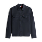 Tommy Hilfiger Flag Embroidery Twill Shirt Jacket in Desert Sky