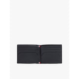 Tommy Hilfiger Flag Leather Bifold Credit Card Wallet In Space Blue