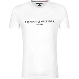 Tommy Hilfiger Flag Logo T Shirt In White