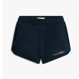 Tommy Hilfiger Glitter Logo Terry Sweat Shorts In Dark Blue