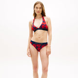 Tommy Hilfiger Halter Print Poppy Dark Night Navy