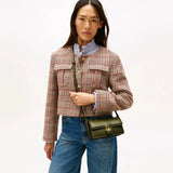 Tommy Hilfiger Heritage Flap Closure Crossbody Bag In Huntsman Green