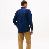 Tommy Hilfiger Heritage Oxford Pin Stripe Shirt In Preppy Navy