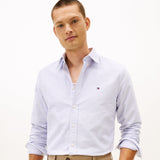 Tommy Hilfiger Heritage Oxford Stripe Shirt In Royal Blue/White