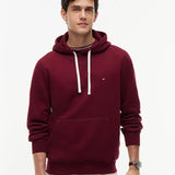 Tommy Hilfiger Hoodie In Burgundy