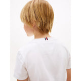 Tommy Hilfiger Logo Crew Neck Jersey Regular T-Shirt In White