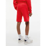 Tommy Hilfiger Logo Embroidery Terry Sweat Shorts Rapid Red