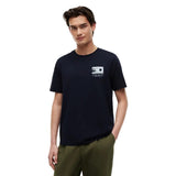 Tommy Hilfiger Logo Graphic Jersey Crew Neck T-Shirt In Navy