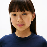 Tommy Hilfiger Kids Metallic Logo Extra Slim T-Shirt Dark Blue