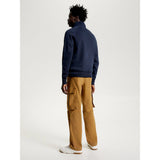 Tommy Hilfiger Mix Media Zip Jacket in Desert Sky