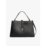 Tommy Hilfiger Monogram Crossbody Satchel In Black